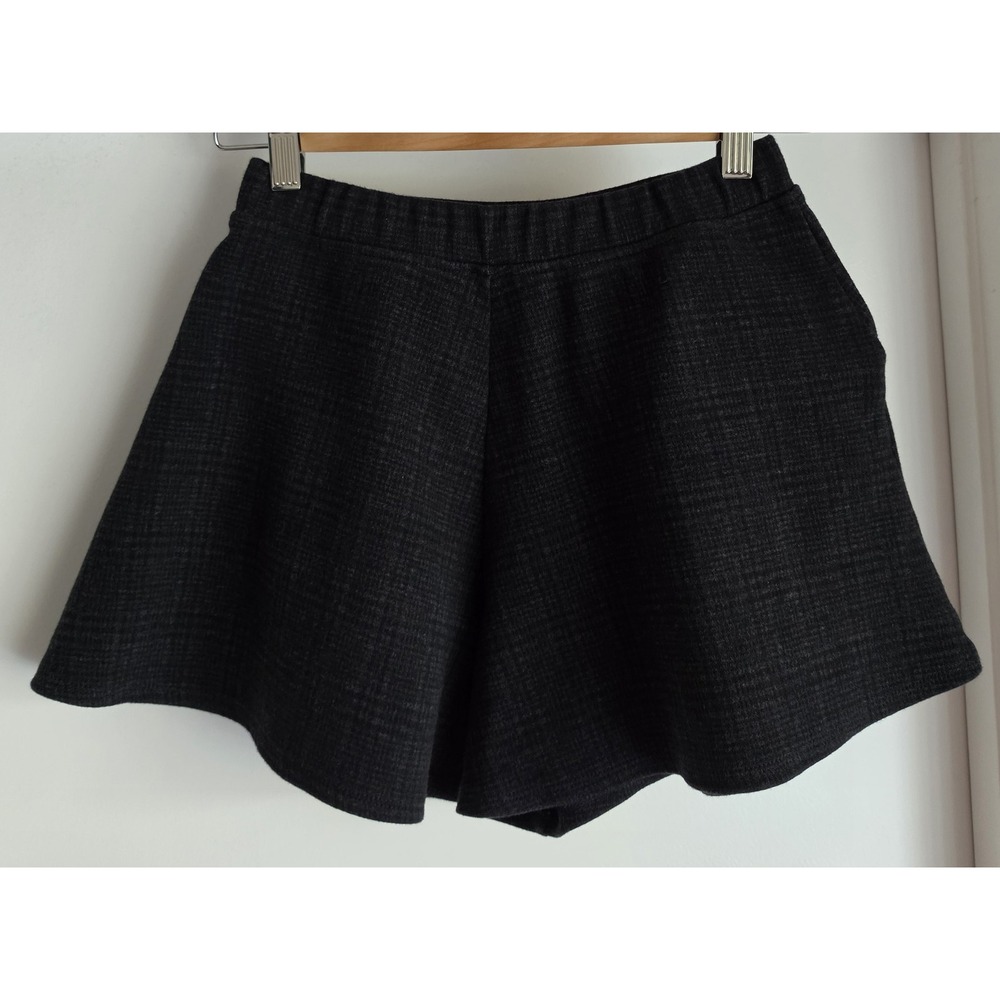 Uniqlo Kids Plaid Shorts Size L Charcoal Gray Casual Bermuda